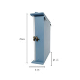 Porta llaves Home color azul con blanco de Madera 1 pieza